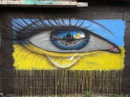 우크라이나를 응원하는 전세계 스트리트 아티스트의 작품  기사 이미지